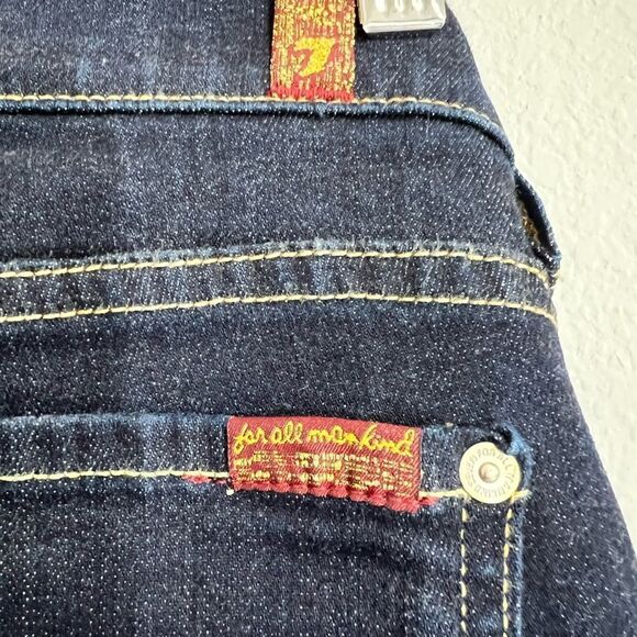7 For All Mankind Blue The Modern Straight Leg Jean Size 30 - Picture 9 of 15